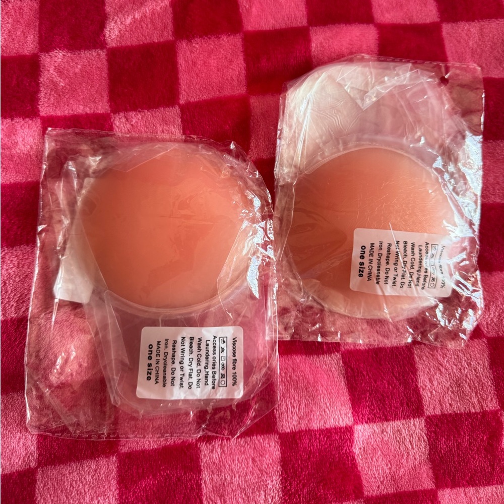 Peach Colored Silicone Nipple Covers
